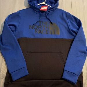 The North Face Men's Two-Tone Blue and Black Hoodie